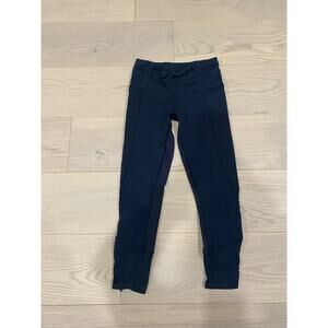 Lululemon Zipper Ankle Length Leggings Black Size 4